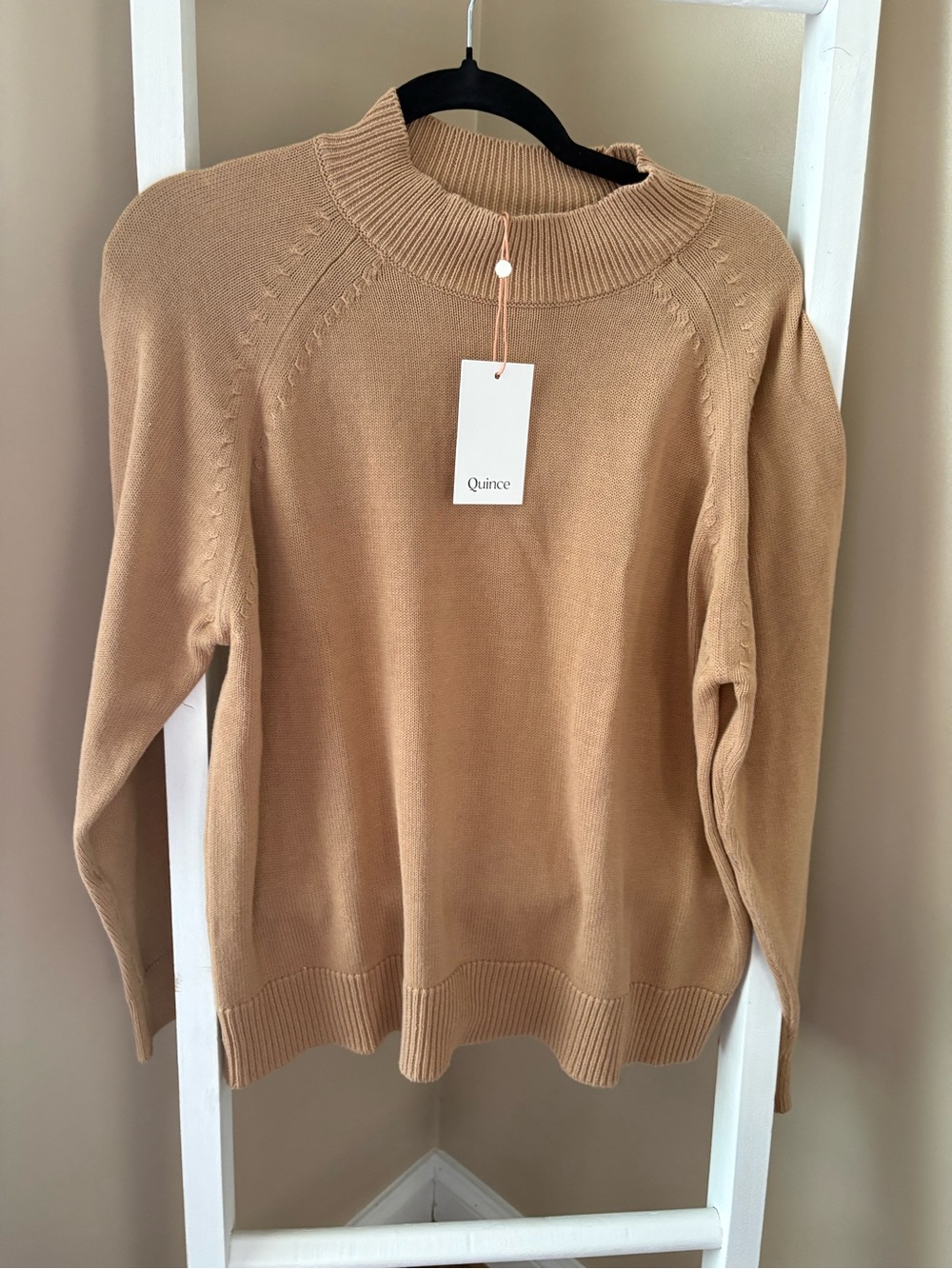 Quince Camel Crewneck Sweater
